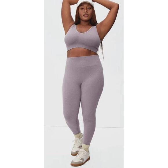Everlane Ribbed The Seamless Legging in Dusty Lavendar Size XS/S‎ - Picture 1 of 8